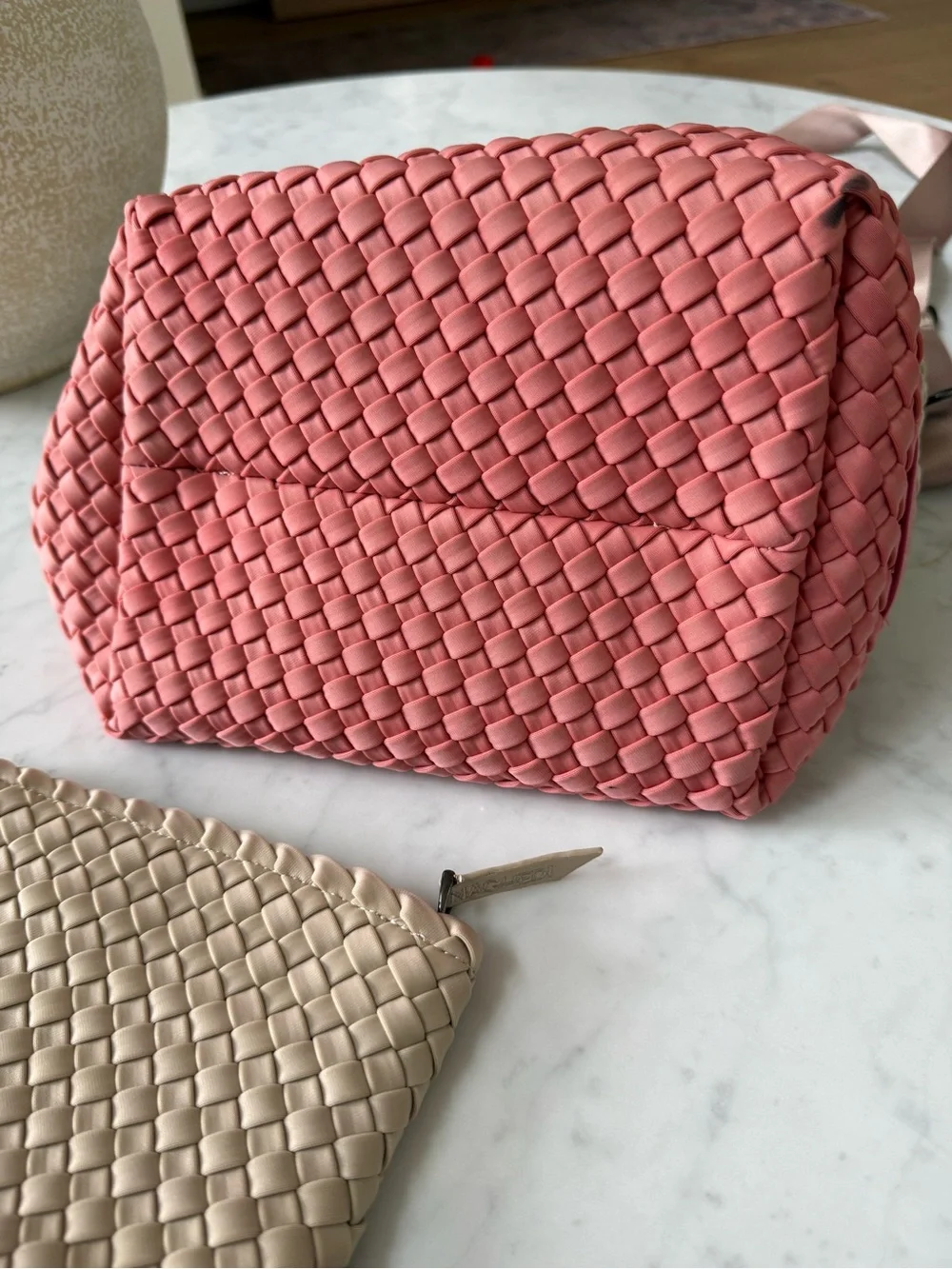 NAGHEDI St Barths Small Pink Sand Ombre Tote Set